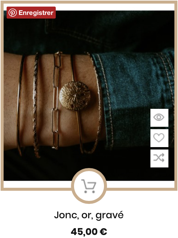 bracelets or sathyne bijoux
